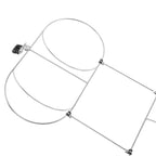 Thonlai Foldable Boat Fenders Holder Rack, 304 Stainless Steel Double Rack with