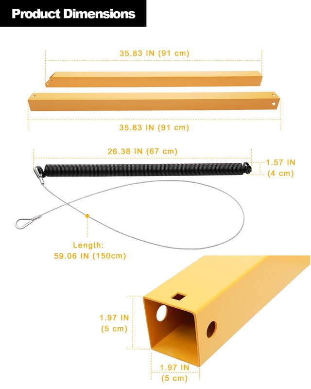 Trailer Gate Lift Assist, 2-Sided Trailer Tailgate Lift Assist Kit, Compatible