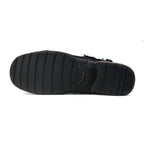 OSSTONE Moto Boots for Men Fashion Zipper-up Leather Chukka Boots Casual Shoes 5008-8, Retro Black, US9