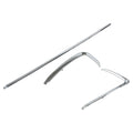 Roneeson 3Pcs Front Left Right and Center Bumper Trim Molding Chrome for Mazda