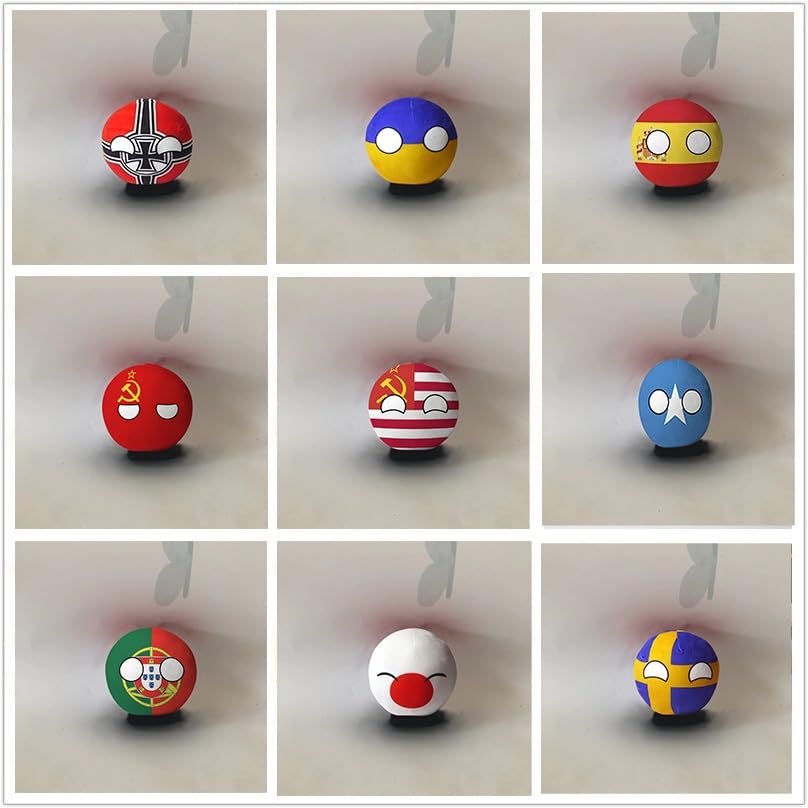 Country Ball Germany Plush Toy 3.7" Countryballs Stuffed Doll DE1