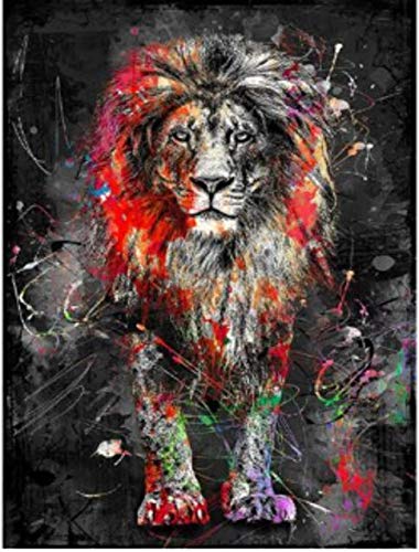By: Flawless Slay Modern Lion Graffiti Wall Art Canvas/Poster (20x28in)