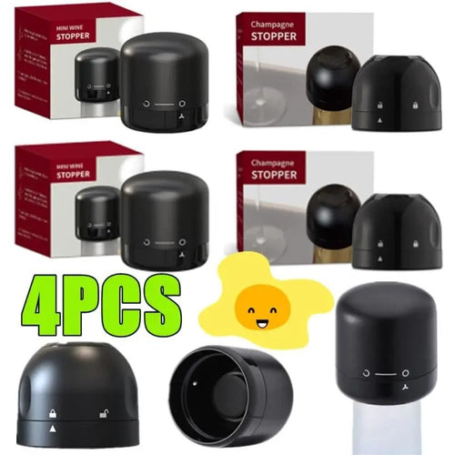 New 4/2/1PC Wine Stopper Reusable Bar Accessories Silicone Sealing Champagne