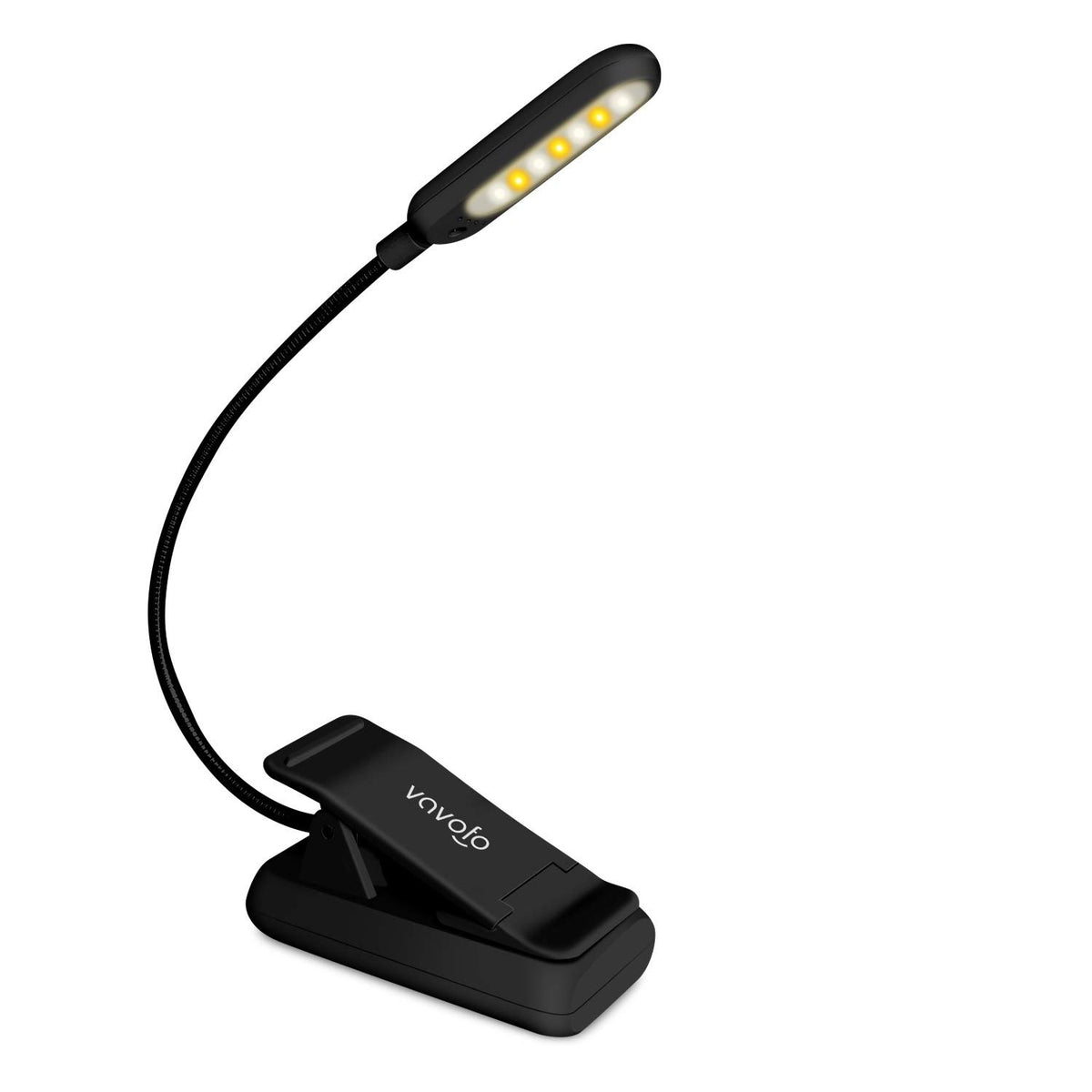 VAVOFO Rechargeable Reading Light 7 LEDs with 9 Color Temperature 9 Brightness