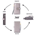 SENDEFN Wallets for Women Leather Credit Card Holder with RFID Blocking Large