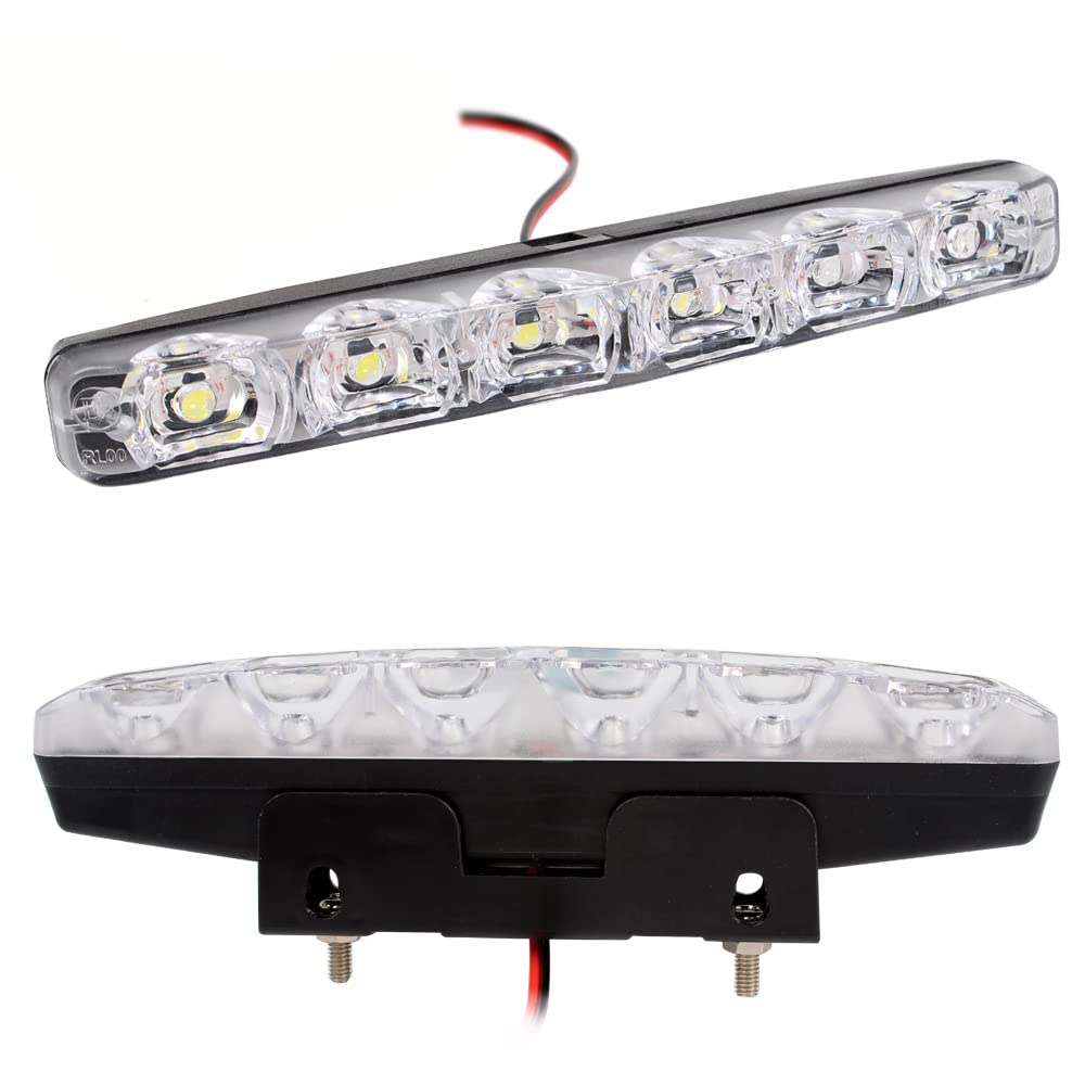 Eaglerich 2pcs High Power Day Light Fish Fork LED Daytime Running Light Lamp Car