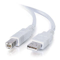 Cables To Go 13401 USB 2.0 A Male to B Male Cable 15 Feet White