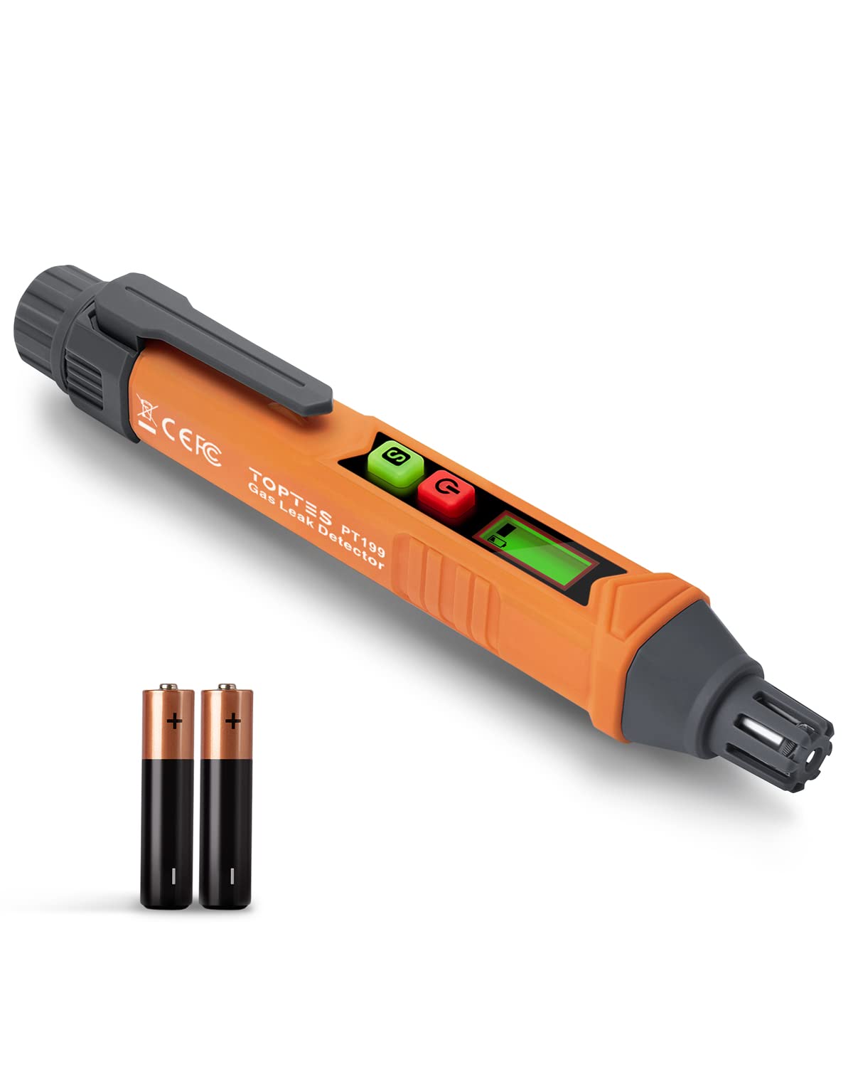 PT199 Natural Gas Leak Detector with Audible & Visual Alarm, Portable Gas