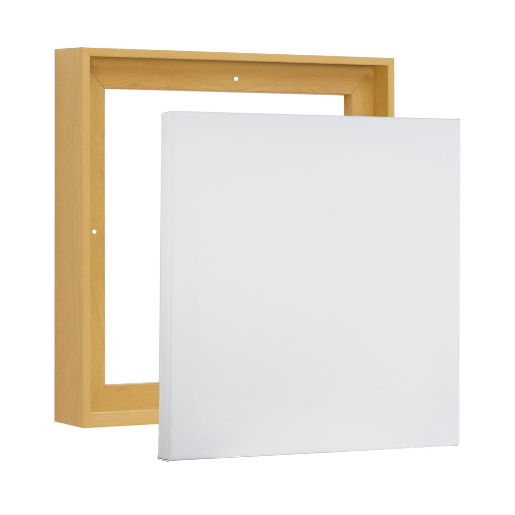 PIXY CANVAS Value Pack of 24x24 Stretched Canvas 1-1/2 (1.5) inch deep and