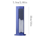 Portable Rechargeable Air Cooler Fan with Remote Control, 3 Speeds LED Touch
