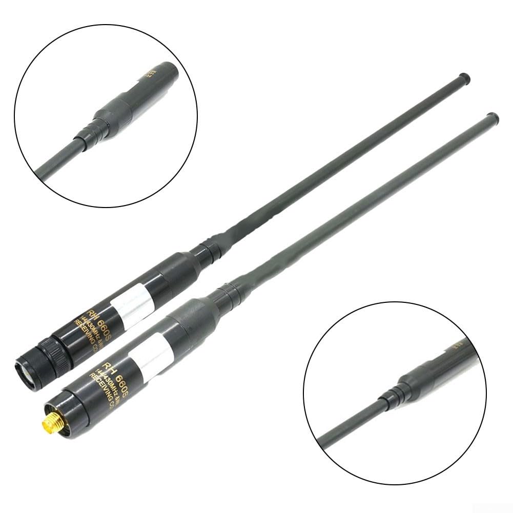 RH660S Dual Band Telescopic Antenna Female Male Connector for Kenwood for