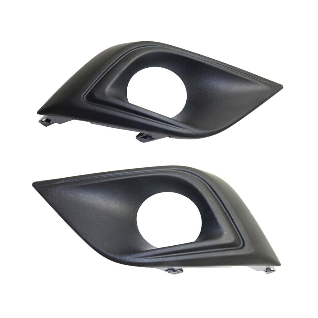 AMNIWDE Fog Light Cover Set of 2 Front Bumper Bezel Trims Textured Black