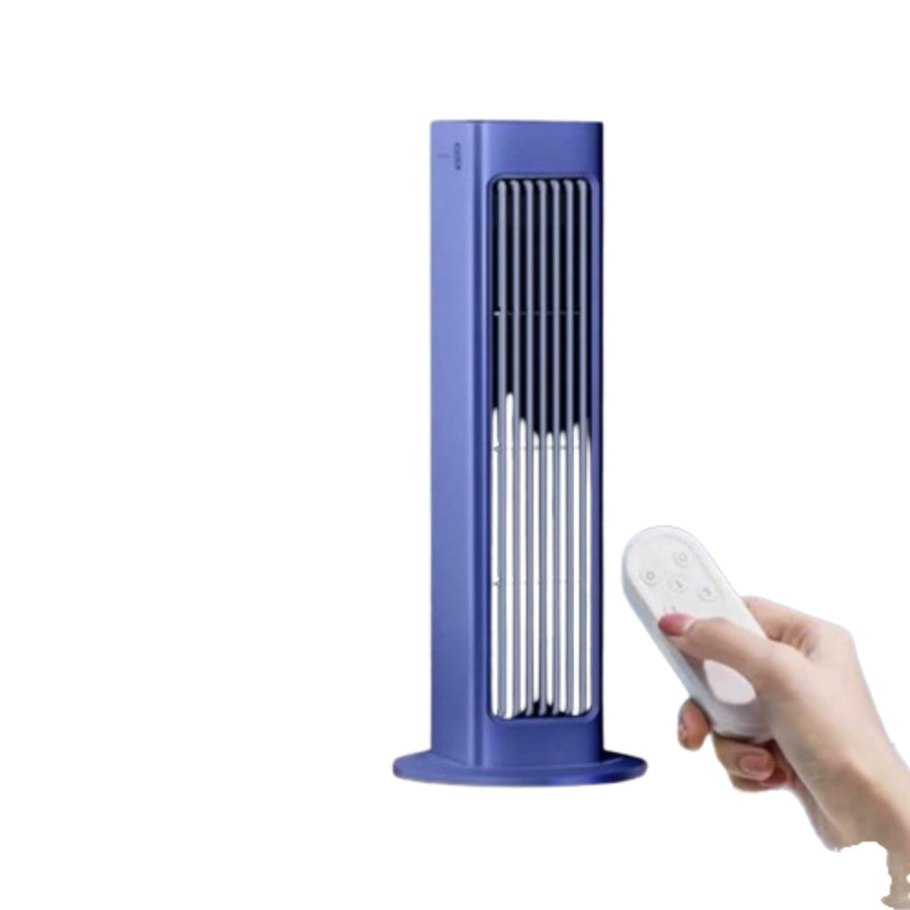 Portable Rechargeable Air Cooler Fan with Remote Control, 3 Speeds LED Touch