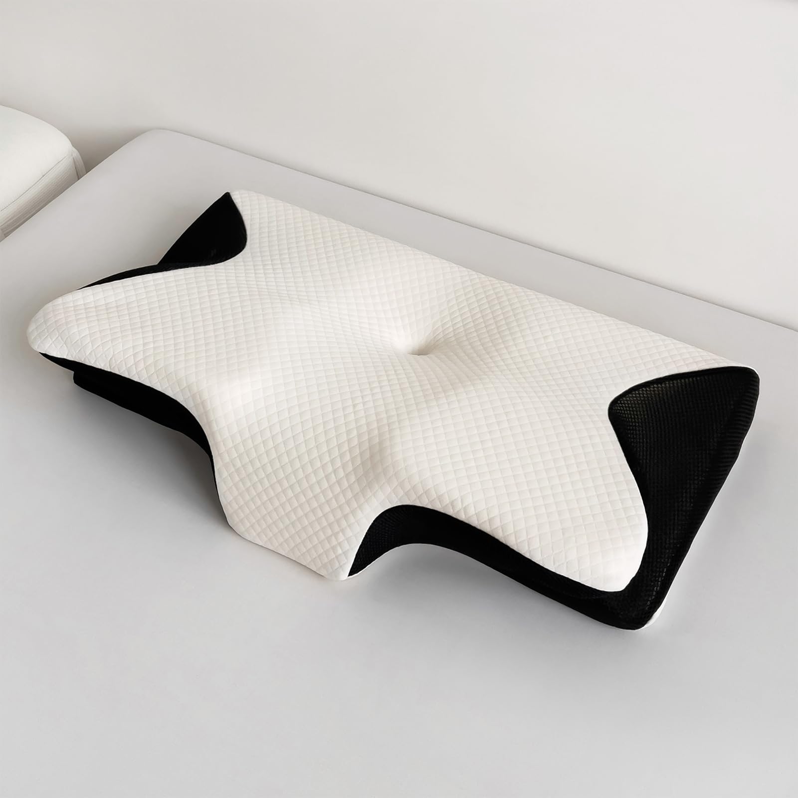 Ergonomic Butterfly Cervical Memory Foam Pillow, 2-in-1 Orthopedic Contour