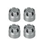 INJORA M2.5 Wheel Lock Nuts with Aluminum Cap for 1/18 RC Crawlers Upgrade(Gray)