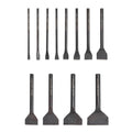 WUTA 12 Pcs Slot Leather Punch Set,Leather Hole Punch Tool,Carbon Steel Black