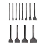 WUTA 12 Pcs Slot Leather Punch Set,Leather Hole Punch Tool,Carbon Steel Black