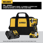 DEWALT ATOMIC 20V MAX 1/4 in. Brushless Cordless Impact Driver Kit with Battery