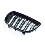 Pair Car Front Kidney Grille Compatible For BMW E81 E87 2004-2007 Pre-facelift Racing Grills Grilles Auto ABS Grill Accessories