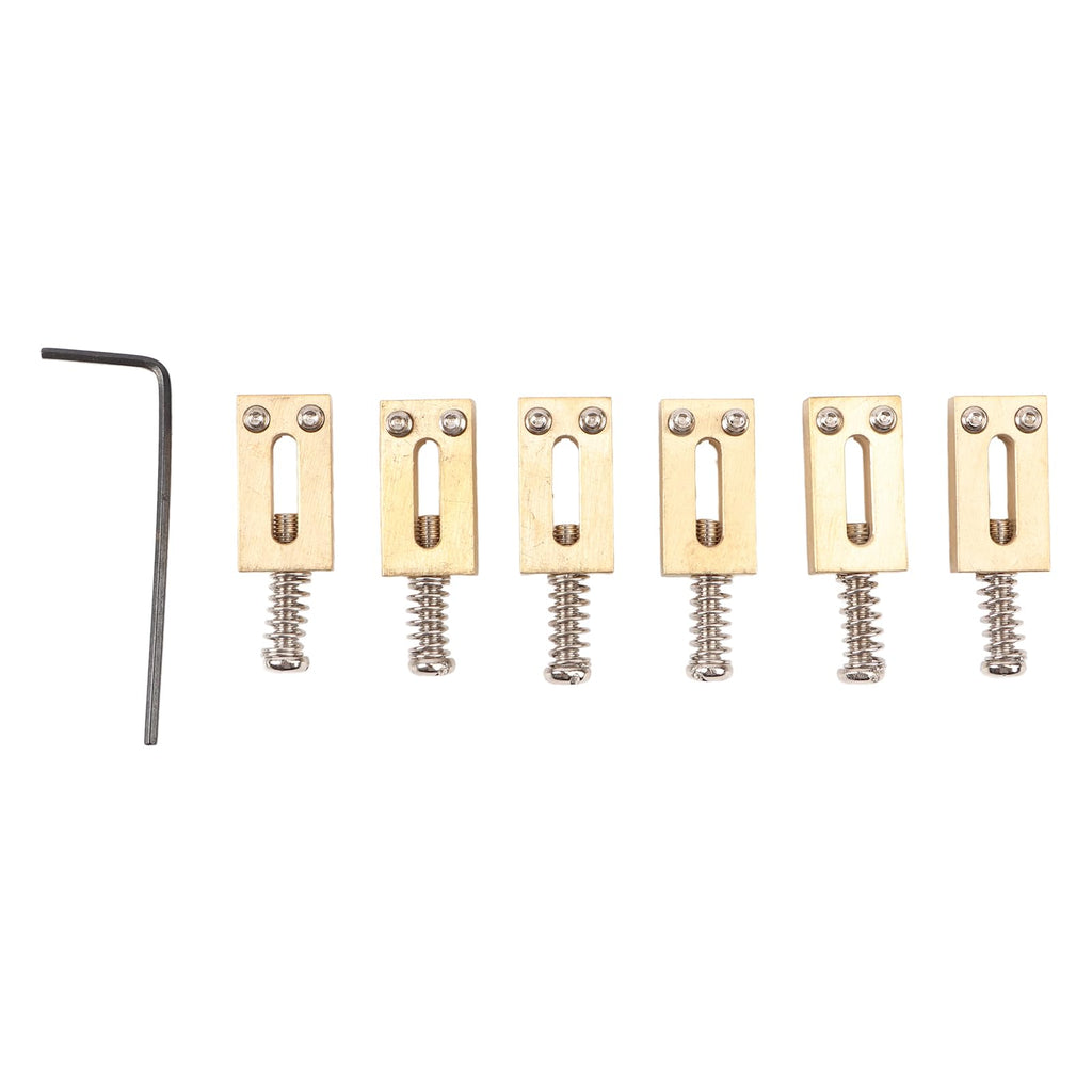 6pc Durable Brass Saddle Tremolo Bridge Electric Guitar Replacement
