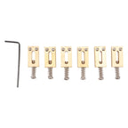 6pc Durable Brass Saddle Tremolo Bridge Electric Guitar Replacement