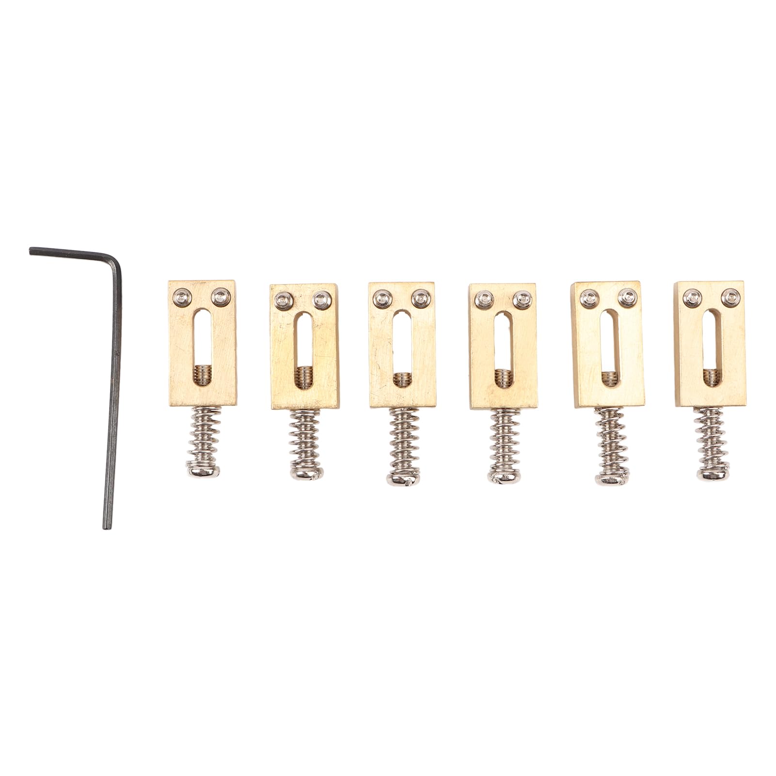 6pc Durable Brass Saddle Tremolo Bridge Electric Guitar Replacement