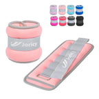 Ankle Weights, Wrist Leg Arm Weights for Women Men Kids with Adjustable Straps, Strength Training Weighted for Jogging, Running, Walking, Fitness, Gym Workout - 4LBS Pair (3 LB Each Weight), Light