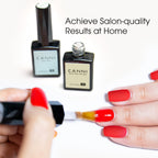 CANNI 2Pcs Matte Gel Top Coat and Base Coat Set- No Wipe Long Lasting Matte Top