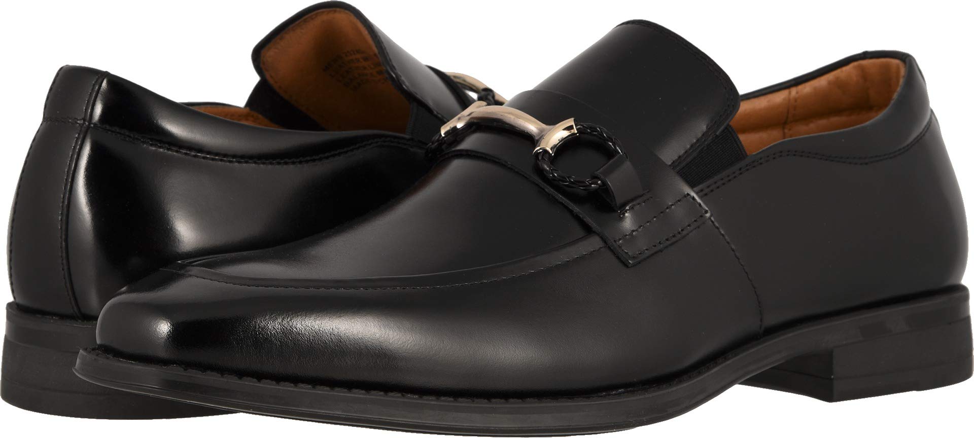 Stacy Adams Men's Pierce Moe-Toe Slip-on Penny Loafer Shoe, Black, 10 M US