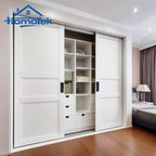 HOMOTEK 7 in Flush Pull Sliding Closet Door Handles 4 Pack Recessed Rectangular