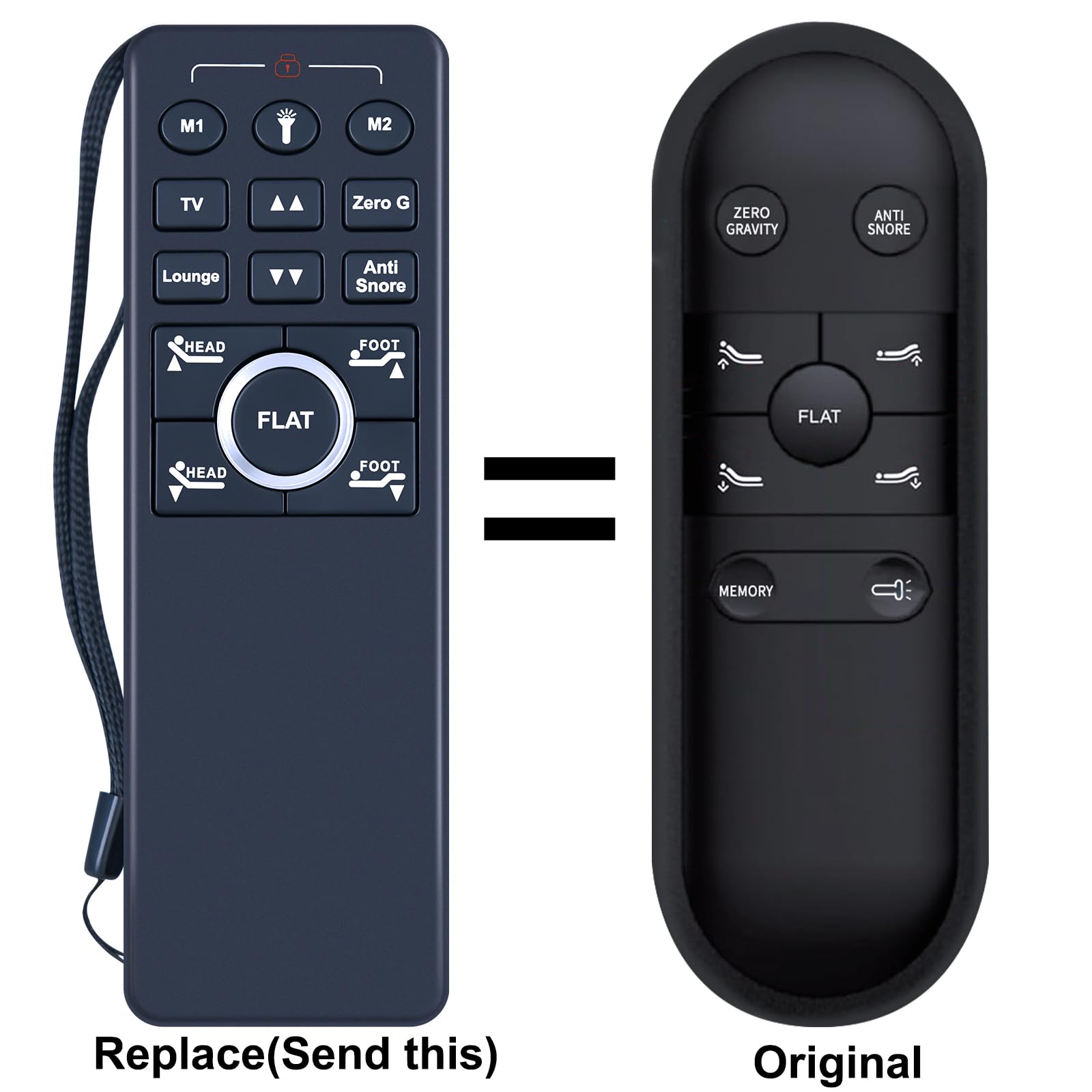 Snrigw Replacement Remote Control for MLILY/EGOHOME/Richmat/Slumba/Broward