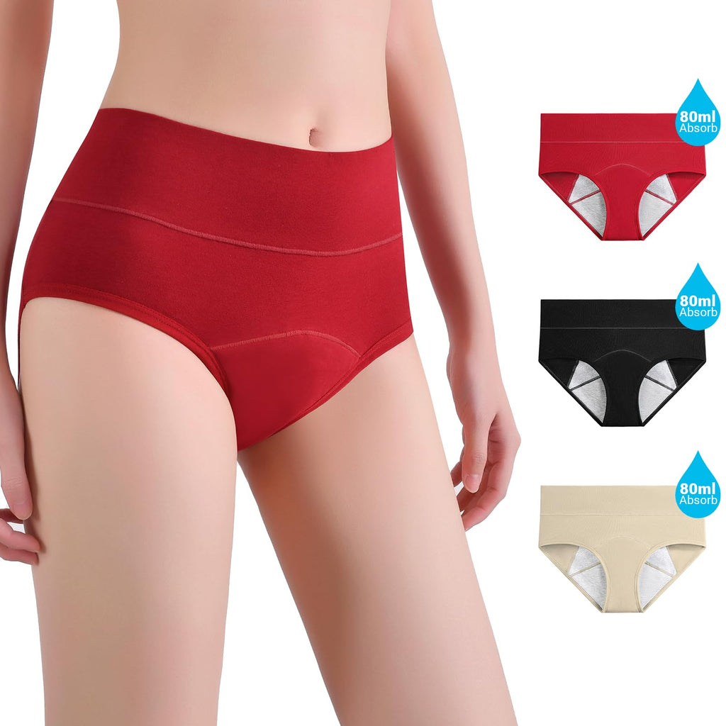 3 Pack XL YLHONE Women's Washable Incontinence Panties | Reusable Leakproof
