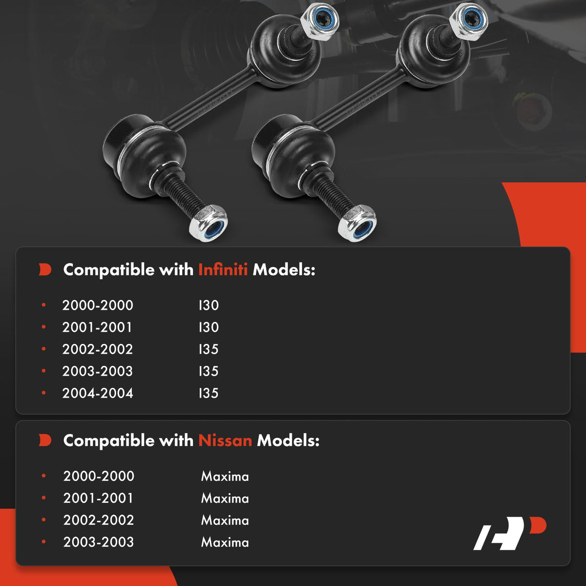 2 Pack A-Premium Front Sway Bar Links Stabilizer Bar Links