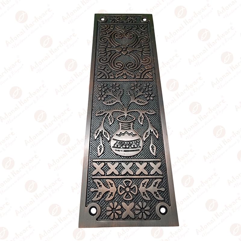Adonai Hardware Decorative Aluminium Push Plate (10 Inch "Melchizedek" x 2 Pack,