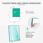 Pixy 30x40 Canvas Floater Frame Light Maple for 1.25" Deep Canvas Portrait