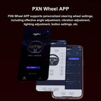 PXN - V9 Gen2 Racing Wheel - 270&900° Car Sim Steering Wheel, 3 Pedals, H