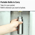 Dxobay Cute Small Purse Water Bottle, 4.4 Fl. Oz, Mini Slim Flask for Kids