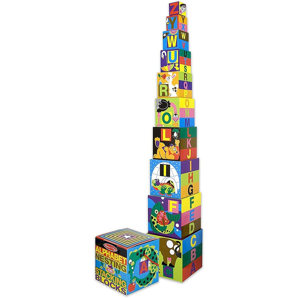 Melissa & Doug Alphabet Nesting and Stacking Blocks - as seen in Baby Einstein