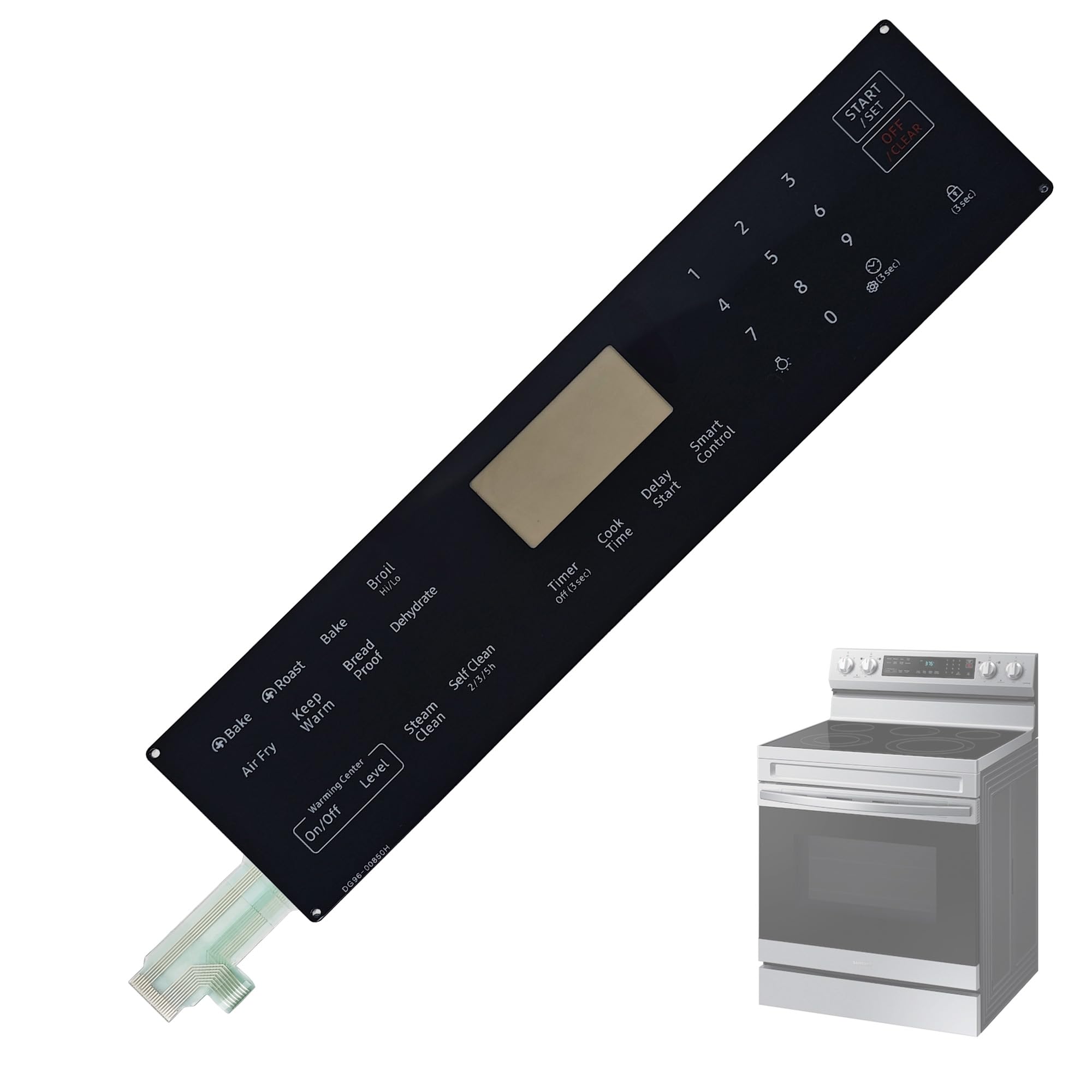 Upgraded DG96-00850H Range Membrane Switch Touchpad Control Panel Compatible