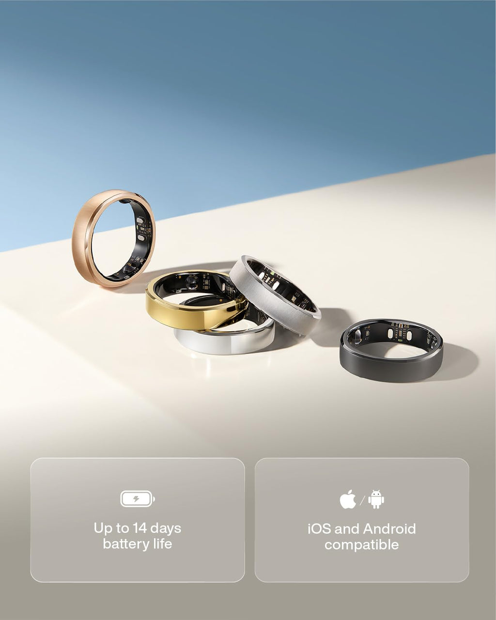 RingConn Gen 3, World’s First Smart Ring with Vascular Trends, No App