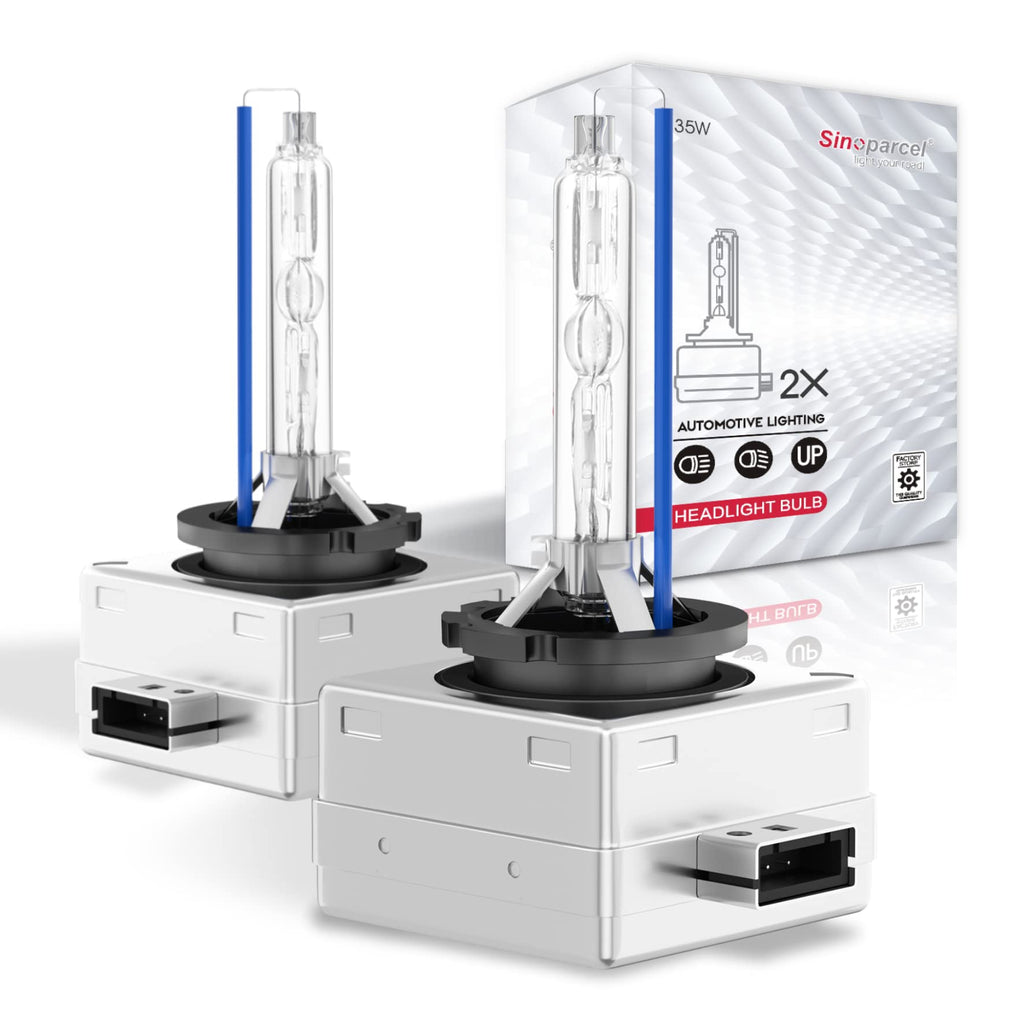 2 Pack Sinoparcel D1S Xenon HID Headlights Bulb - 8000K 35W High Low Beam 66144