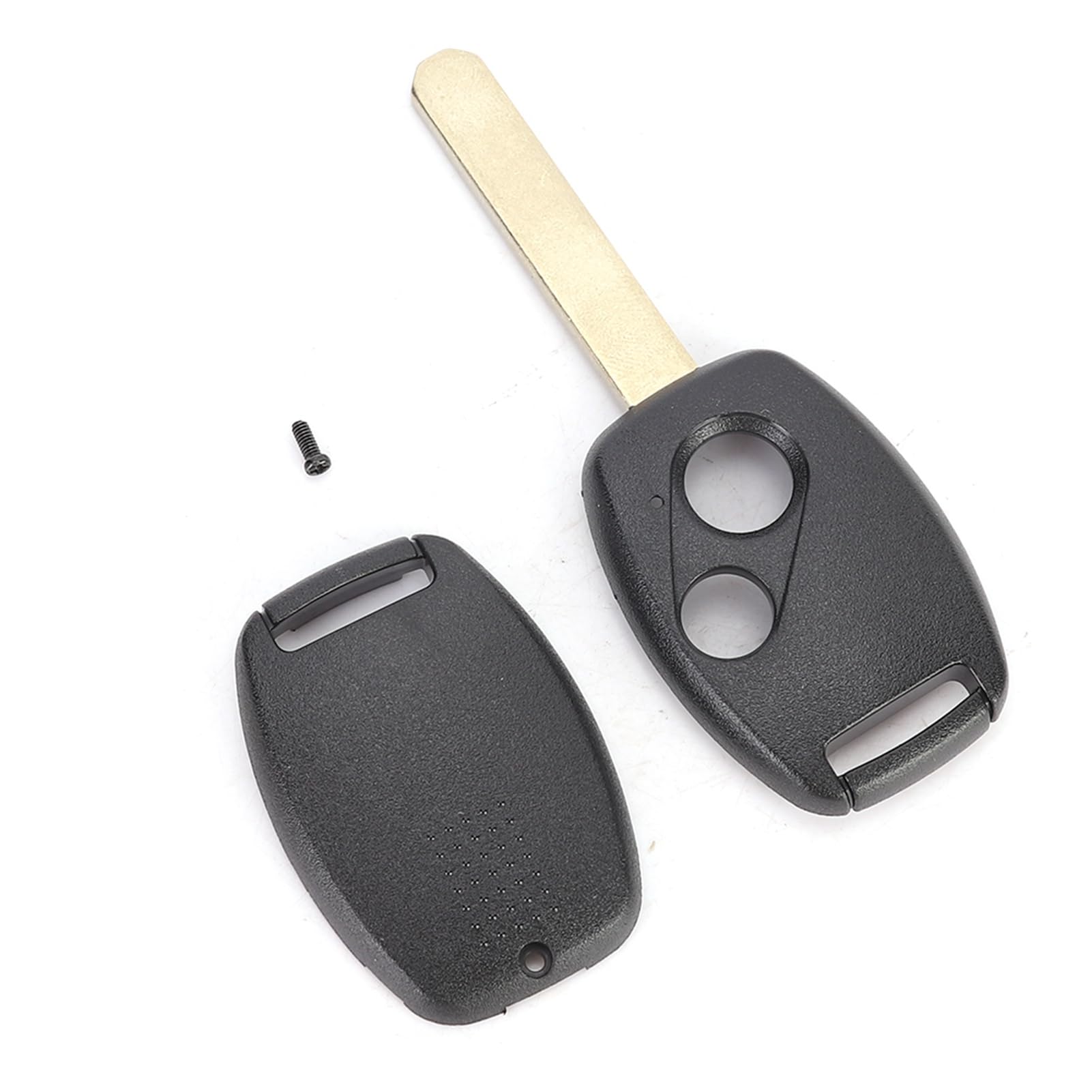 Rcniso Durable 2 Hole Buttons Car Key Shell Replacement for Car Keychain, Easy