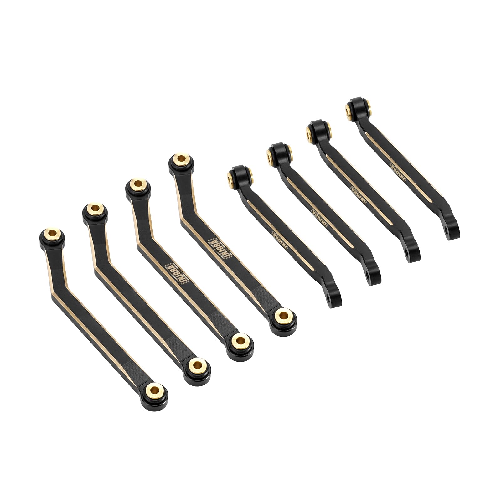 INJORA Black Brass High Clearance Chassis Links 39g Heavy Brass Links for FMS
