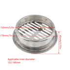 Dnyta 7in Floor Drain Cover, Stainless Steel Round Anti Blocking Round Grate