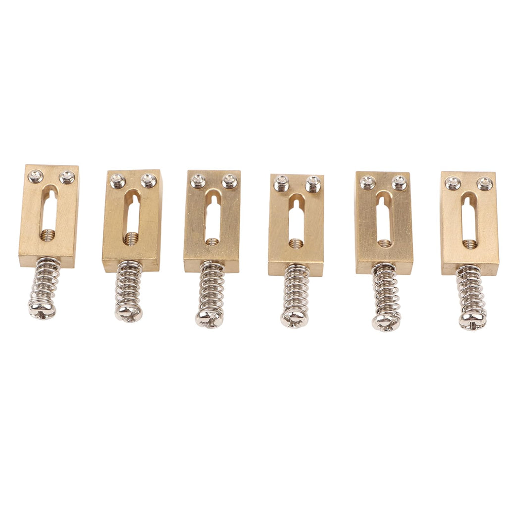 6pc Durable Brass Saddle Tremolo Bridge Electric Guitar Replacement