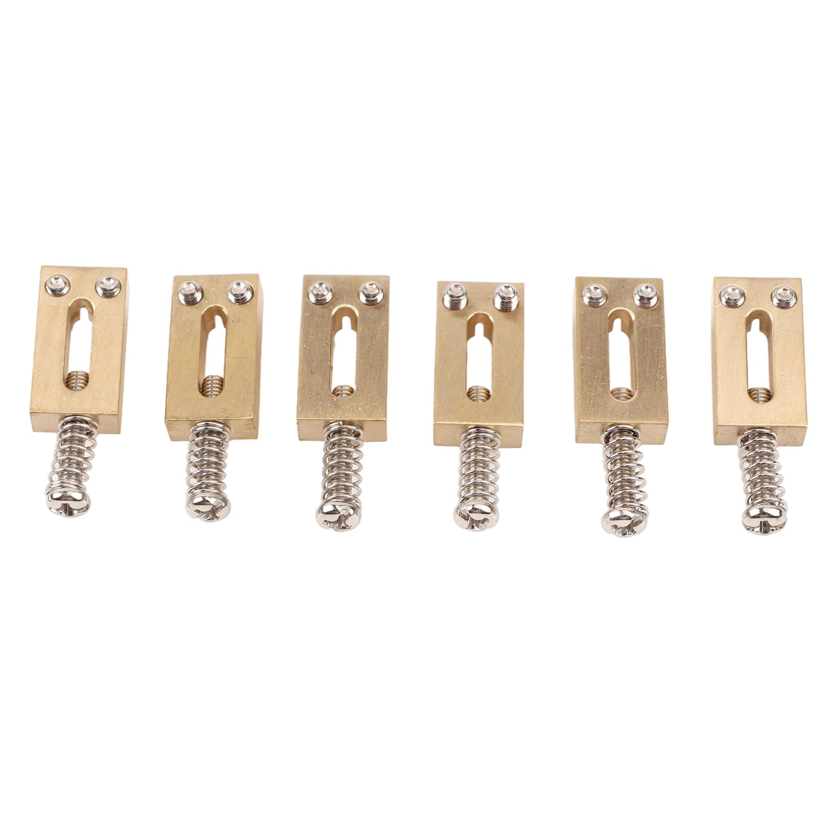 6pc Durable Brass Saddle Tremolo Bridge Electric Guitar Replacement
