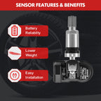 Autel TPMS Sensor MX-Sensor 315MHz+433MHz 2in1 TPS218 Tire Sensor Tire Pressure