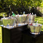 Insulated Beverage Tub 3.2 Gal Double Wall Stainless Steel Ice Bucket Party