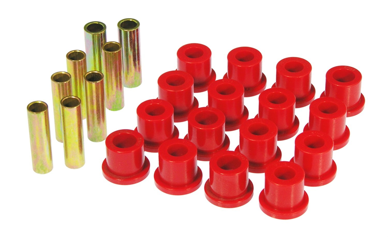 Prothane 6-1022 Red Rear Spring Eye with 3 Bushing Shackle Kit