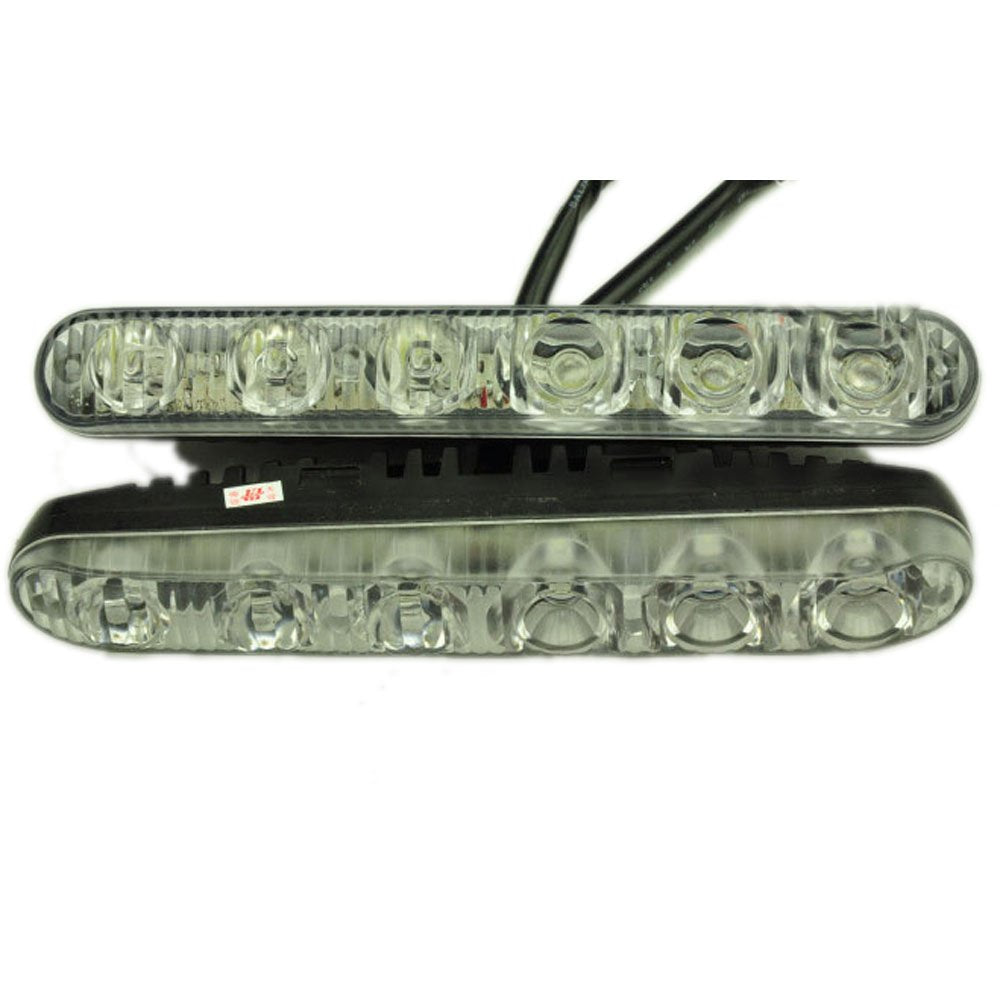 Eaglerich 2pcs High Power Day Light Fish Fork LED Daytime Running Light Lamp Car